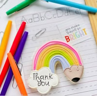 Rainbow Pencil Cookie
