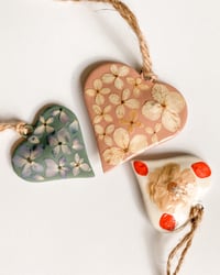 Image 3 of Multi-colored Heart Ornaments - Second Set Of 3 