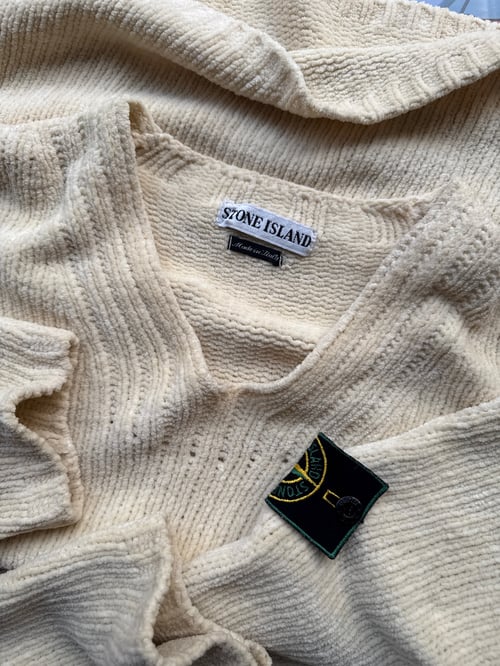 Image of 1990s Stone Island Chenille sweatshirt, size medium