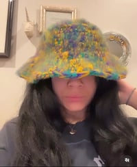 Distressed Mardi Gras  Hat