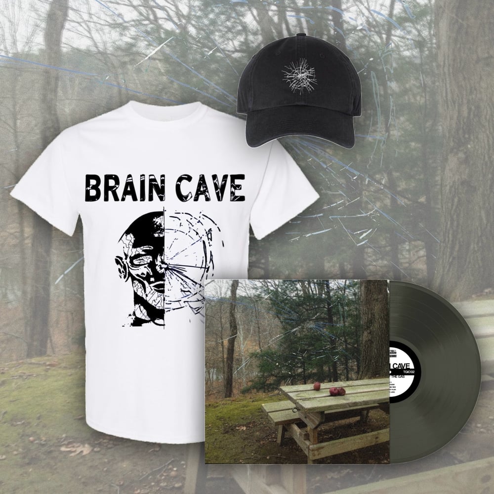 Image of Brain Cave - Foot Off The Gas LP + Merch Bundle