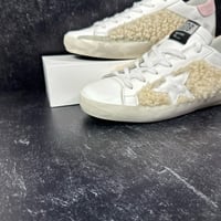 Image 5 of GOLDEN GOOSE SUPER STAR LEATHER AND SHEARLING TRIM SNEAKERS 38 WOMENS SHOES SIZE 8 MADE IN ITALY GGD