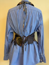 Image 16 of Tie top, dark blue (xs-l)