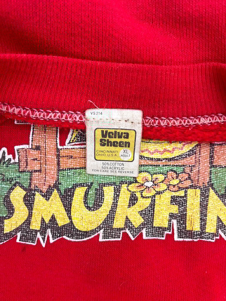 70s Ropin’ Ridin’ and Smurfin’ Crewneck (XL) Image 3
