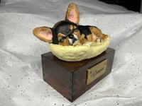 Image 4 of Custom Engraved Chihuahua Pet Urn Handpainted To Your Photos