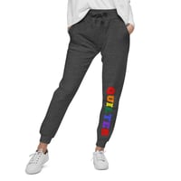 Image 2 of Rainbow QUILTER  LUX Unisex fleece sweatpants