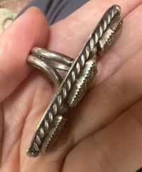 Image 6 of Mine-#8 3 stone long ring 