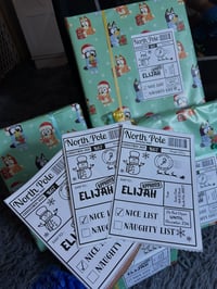 Image 2 of North Pole Shipping Stickers 