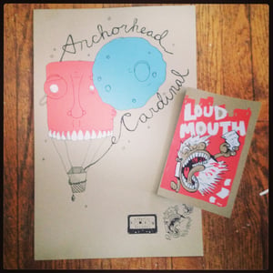 Image of Anchorhead/Cardinal Split Poster w/ Songs and Loud Mouth Magazine Issue II 