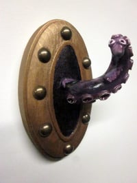 Image 2 of Single murky purple Tentacle jewelry holder