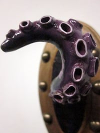 Image 3 of Single murky purple Tentacle jewelry holder