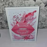 Image 1 of BUBBLEGUM LIPS FASHION PRINT 