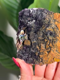 Image 3 of NATURAL RAINBOW IRIDESCENT CUBIC FLUORITE -CHINA- D