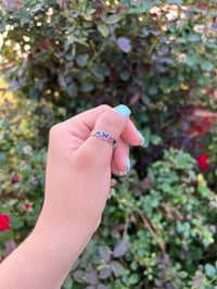 Image 2 of Silver Colorful Butterfly Ring