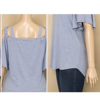 Image 4 of New 4XL SHEIN Curve open shoulder flare sleeve top #186*8