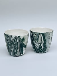 Image 3 of Green marbled tumbler 