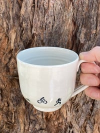 Image 2 of ‘Tri’ debossed Stoneware Mug