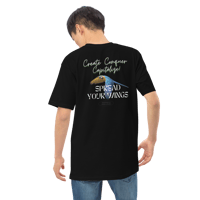 Image 2 of Flying High: Men’s premium heavyweight tee Black