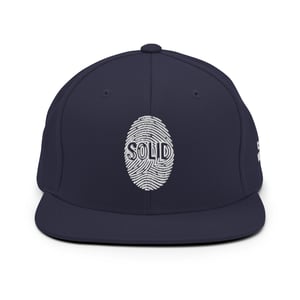 Image of White Printed Solid Snapback
