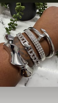 Image 2 of Silver lux bangle 1