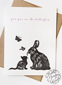 Image of You Give Me Butterflies Card