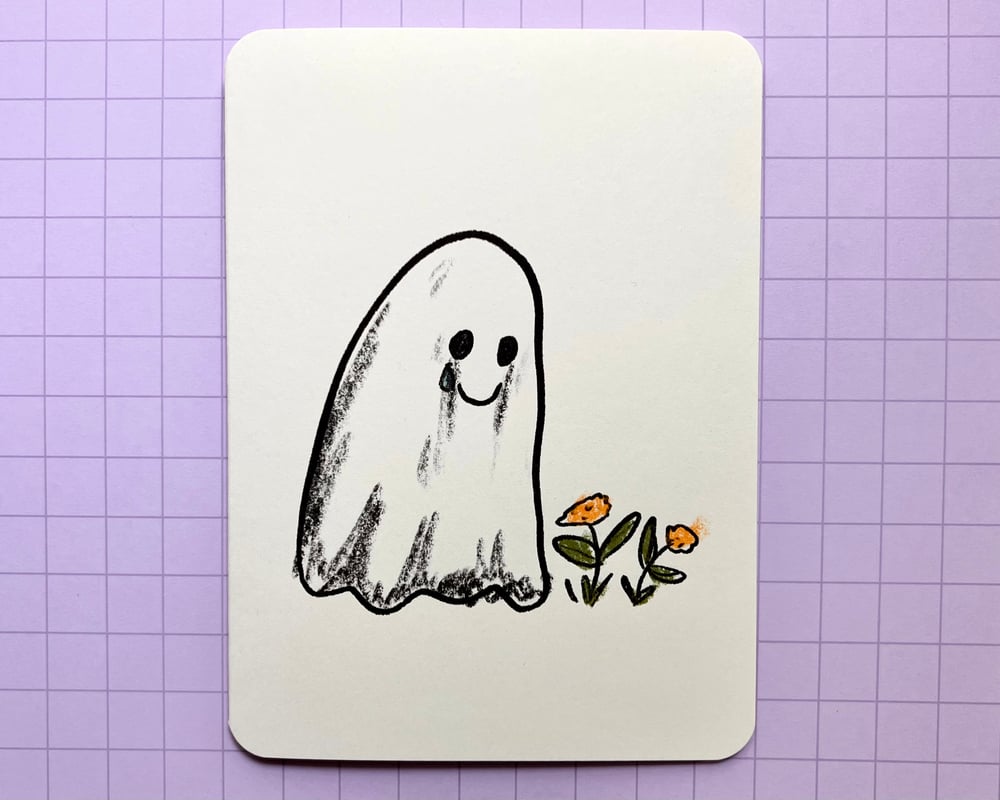Image of Sad ghost card