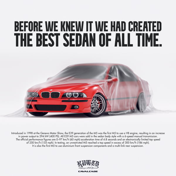 Image of E39 M5 Classic Advertisement Poster