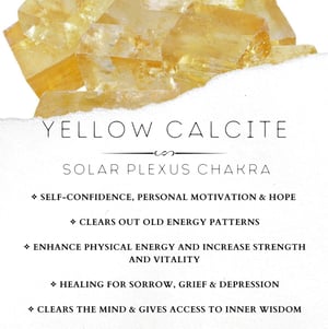Image of Yellow Calcite Tumbled Stone
