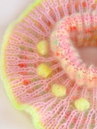 Image 5 of Sofie and Iris Pale Pink, Pastel Green, Neon Coral and Pale Neon Pink Mohair Collar