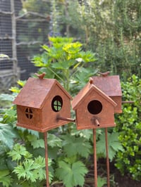 Image 3 of Rustic Garden Birdhouse Stake