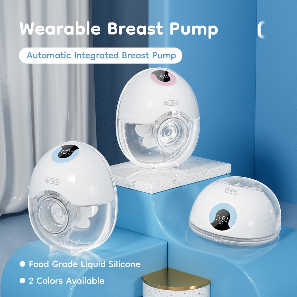 Image of Wearable Breast Pump Hands Free Electric Breast Pumps Comfort Milk Collector Lightweight with LED Di