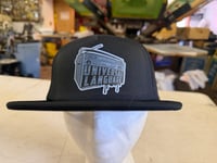 Image 1 of Universal Language Flatbill Trucker (black)