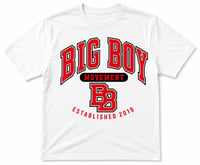White/Red/Black Varsity Tee