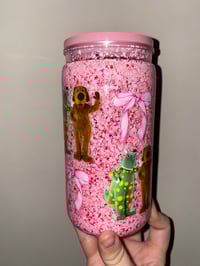 Wags & Dorothy snowglobe acrylic tumbler 