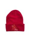 Demetrius Andrade A-Team/ Brick red Knit Hat/ Gold And white Logo