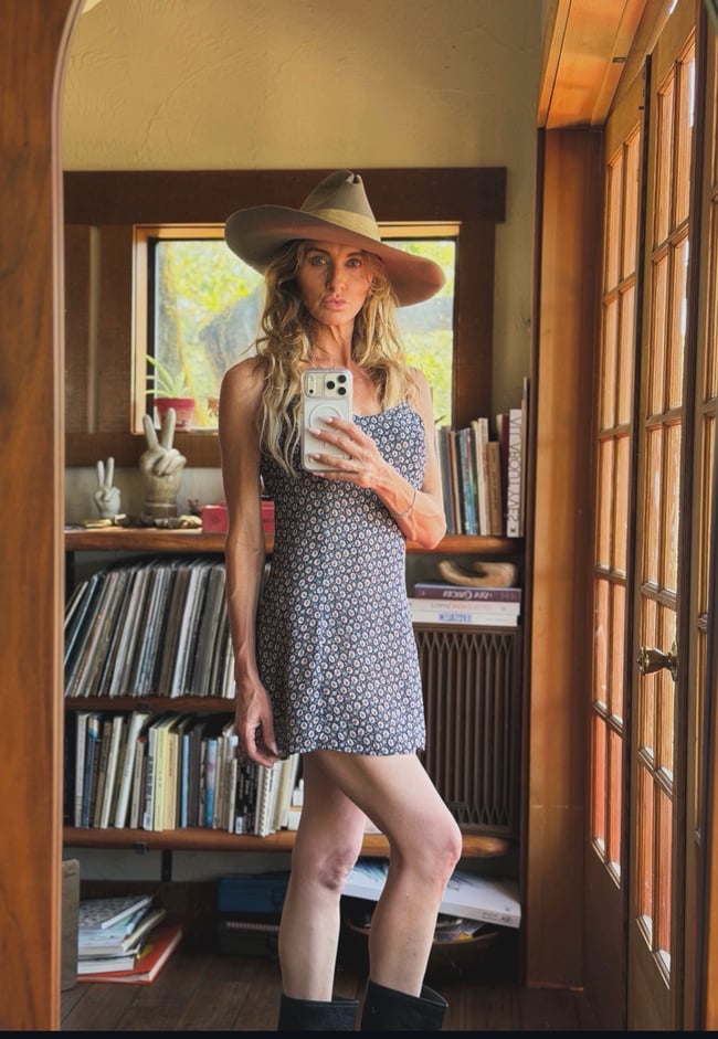 90s grunge era floral mini slip dress