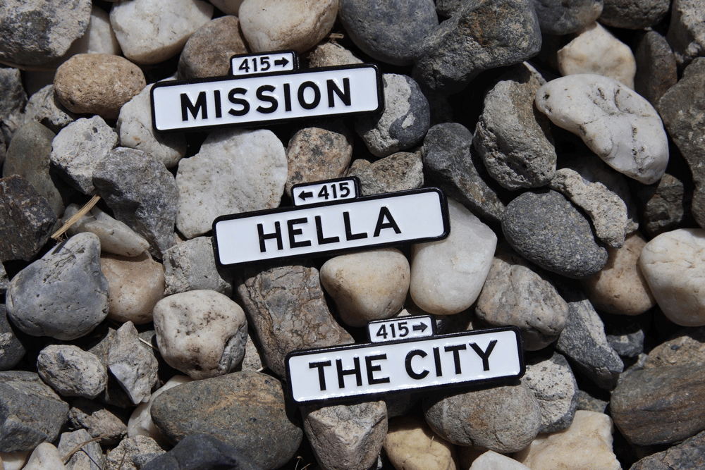 Image of San Francisco Street Sign City Enamel Pin