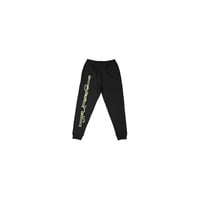 Image 1 of OSYS BONES SWEATPANTS- BLACK/BEIGE