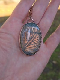 Image 3 of Electroformed carved labradorite necklace 02