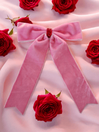 5" velvet bow