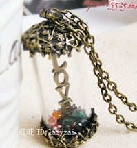 Image of Love gem necklace