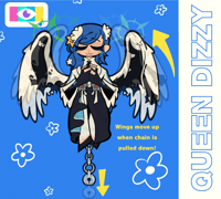 [PRE ORDER] Guilty Gear Strive Queen Dizzy Keychain [movable wings]