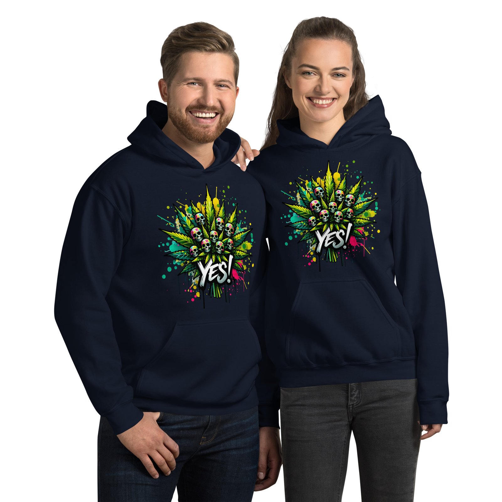 Yes skulls Unisex Hoodie | donkeys-designs