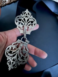 Image 3 of Boucle de ceinture ( ou cape ou manteau) , Art Déco, plaqué argent, 1900