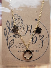 Image 2 of lucky clover necklace