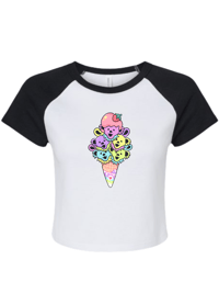 Ice cream Bears Crop top