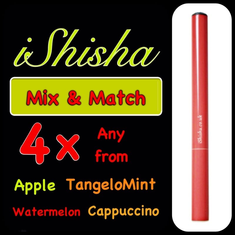 Argeela Bar — 4 x iShisha sticks (NO NICOTINE) - 500 puffs - Flavoured ...