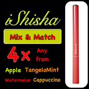 Image of 4 x iShisha sticks (NO NICOTINE) - 500 puffs - Flavoured electronic cigarette/Shisha sticks