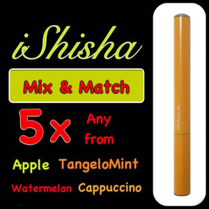 Image of 5 x iShisha sticks (NO NICOTINE) - 500 puffs - Flavoured electronic cigarette/Shisha sticks