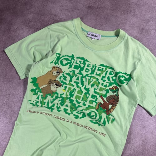 Image of Iceberg “Save The Amazon” T-Shirt, Size Medium
